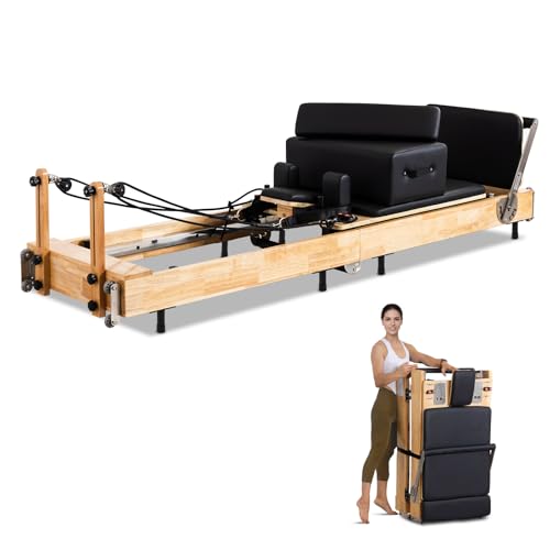 Foldable Pilates Reformer Machine for Home Gym