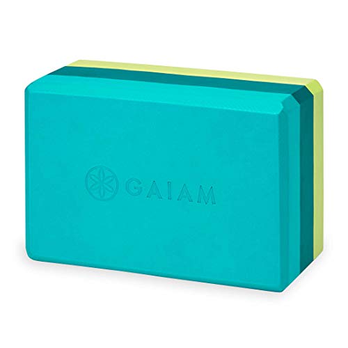 Gaiam Yoga Block - Latex-Free Eva Foam - Teal