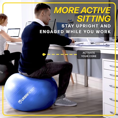 URBNFit Exercise Ball - Balance Ball for Gym/Yoga