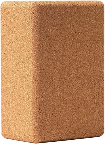 Natural Cork Yoga Blocks 2 Pack Set, Lightweight