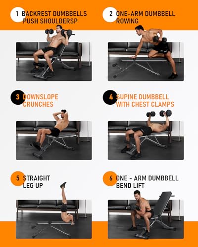 KURONO 90° Adjustable Weight Bench - Heavy Duty