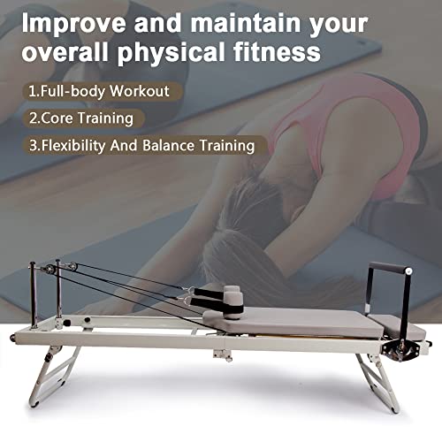 ARKANTOS Foldable Pilates Reformer for Home & Gym