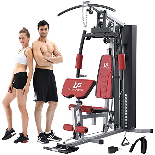 ULTRA FUEGO Multifunction Home Gym Workout Station Pulley