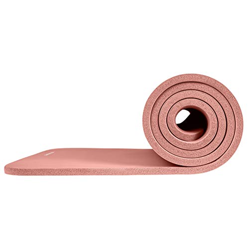 Retrospec Solana Yoga Mat 1/2" Thick (Rose) - Non Slip Workout Mat