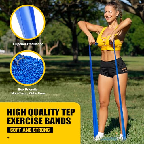Non-Latex Resistance Bands for Yoga, Pilates, Strength Training