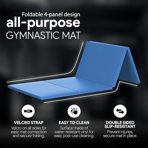 BalanceFrom GoGym All-Purpose 4'x10'x2" High Density Gymnastics Mat