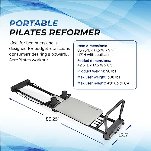 Stamina AeroPilates 287 Reformer with 3 Resistance Cords