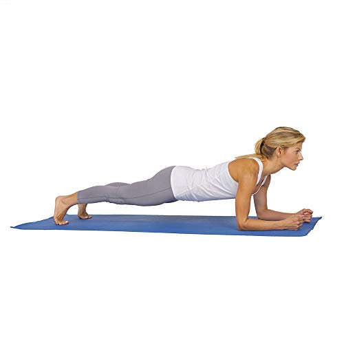Blue Yoga Mat by Sunny Health and Fitness