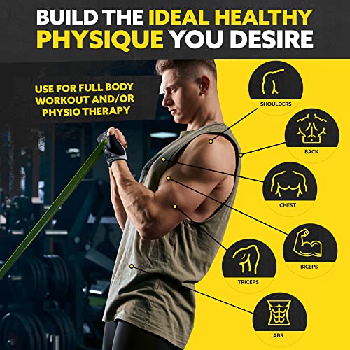 5-Piece Long Resistance Bands Set with Rubber Handles