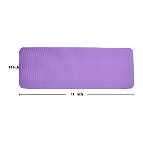BalanceFrom GoYoga+ 1/2-Inch High Density Yoga Mat (Purple)