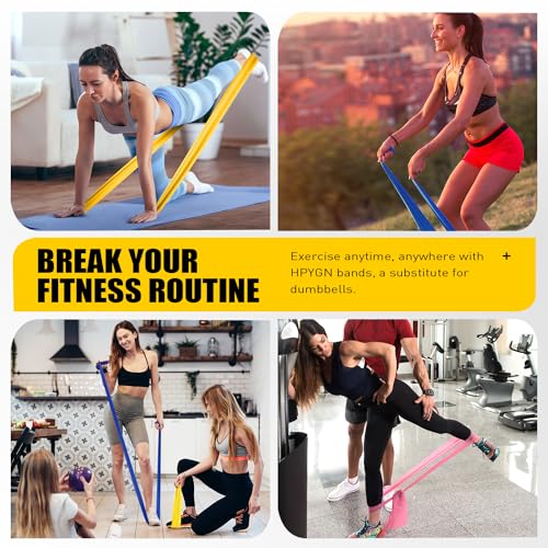 Non-Latex Resistance Bands for Yoga, Pilates, Strength Training