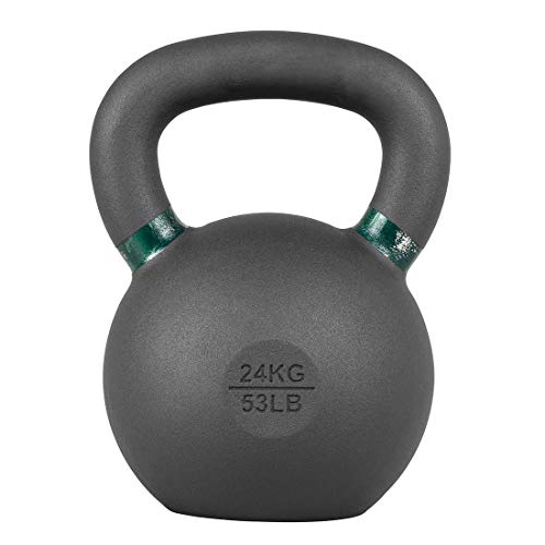Lifeline 24 kg/53 lb Kettlebell Weight - Black