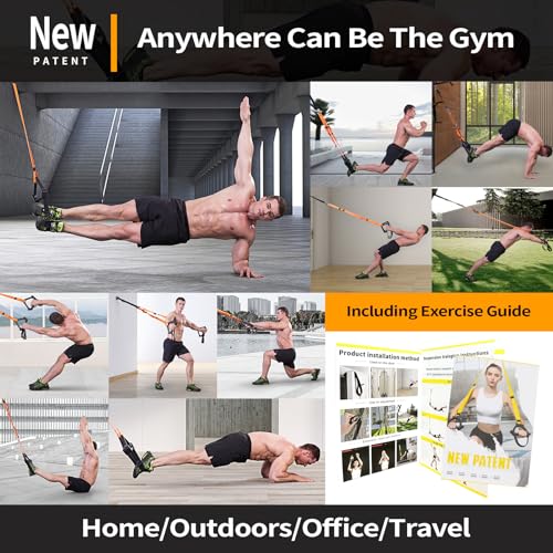 Moulyan Bodyweight Suspension Training Straps Full-Body Workout Kit