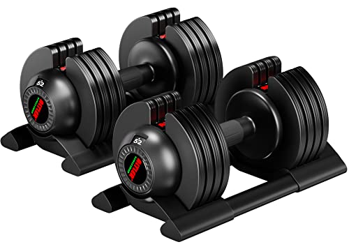 ALTLER 52LB Adjustable Dumbbell Set for Home Workout