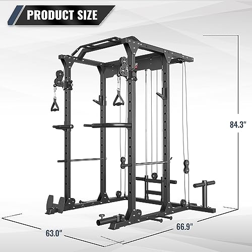 MAJOR LUTIE Fitness Power Cage with Cable Crossover