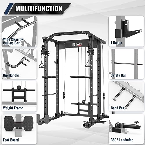MAJOR LUTIE Fitness Power Cage with Cable Crossover