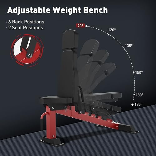 Mikolo 2200lbs Squat Rack with LAT-Pull Down