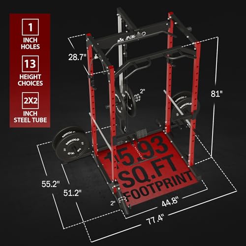 Mikolo Power Cage with LAT Pulldown & 1200lb Capacity