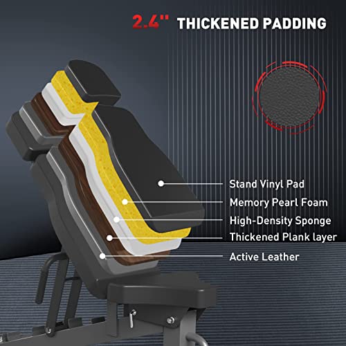 Mikolo 2200lbs Squat Rack with LAT-Pull Down