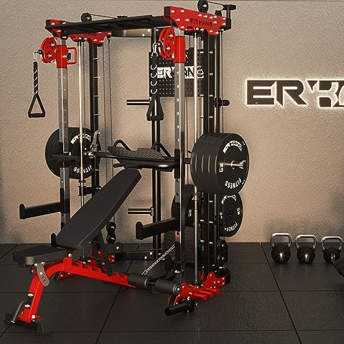 ER KANG Smith Machine Power Cage with Cable System