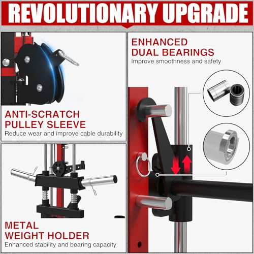 Mikolo Multifunctional Smith Machine with Cable Crossover & Power Cage
