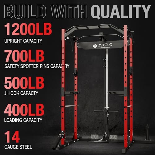 Mikolo Power Cage with LAT Pulldown & 1200lb Capacity