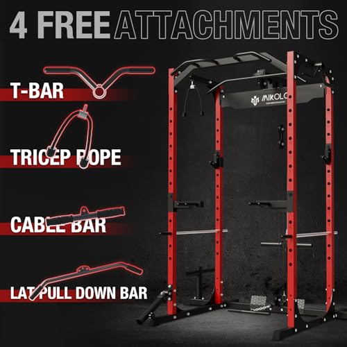 Mikolo Power Cage with LAT Pulldown & 1200lb Capacity