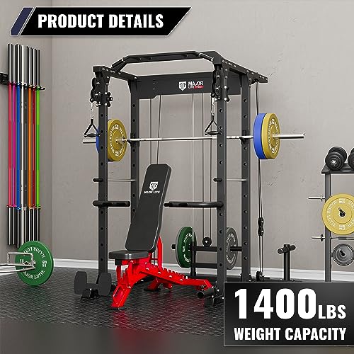 MAJOR LUTIE Fitness Power Cage with Cable Crossover