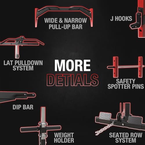 Mikolo Power Cage with LAT Pulldown & 1200lb Capacity