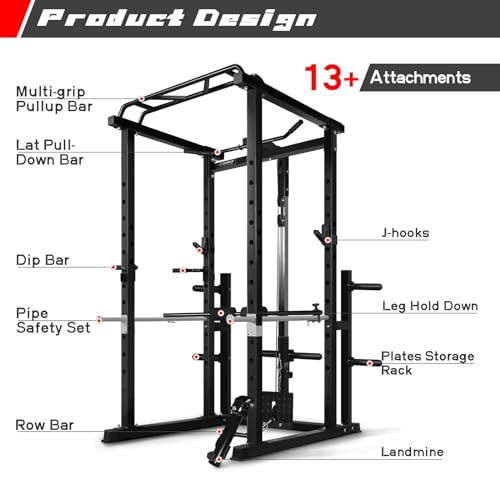 RitFit Power Cage Home Gym Package with Weight Set