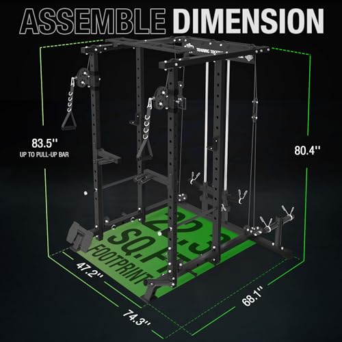 Mikolo Power Cage with Weight Bench & Accessories