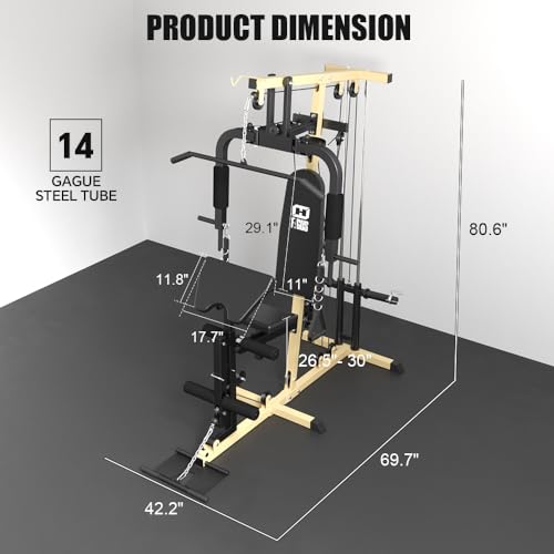 FAGUS H Multifunctional Home Gym System with Pulley