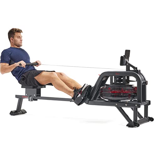 Sunny Health Obsidian Surge 500m Water Rowing Machine