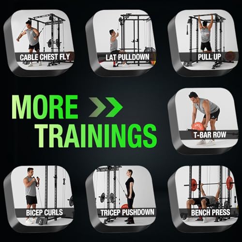 Mikolo Power Cage with Weight Bench & Accessories