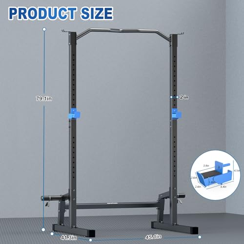 BEKING Power Rack Squat Cage with Pull Up Bar
