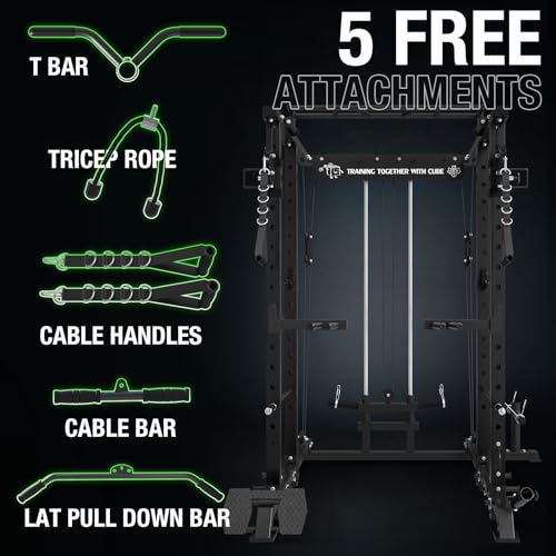 Mikolo Power Cage with Weight Bench & Accessories