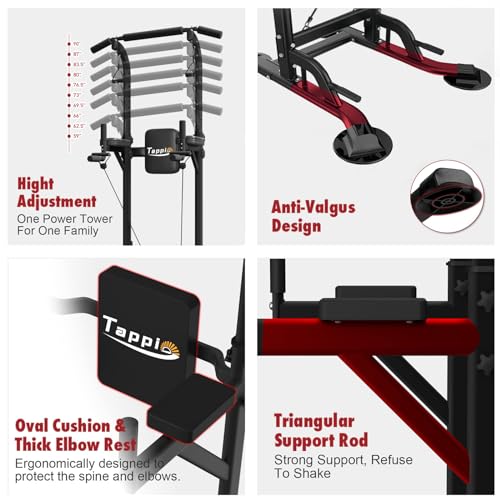 Adjustable Power Tower Pull Up Bar Station for Home Gym