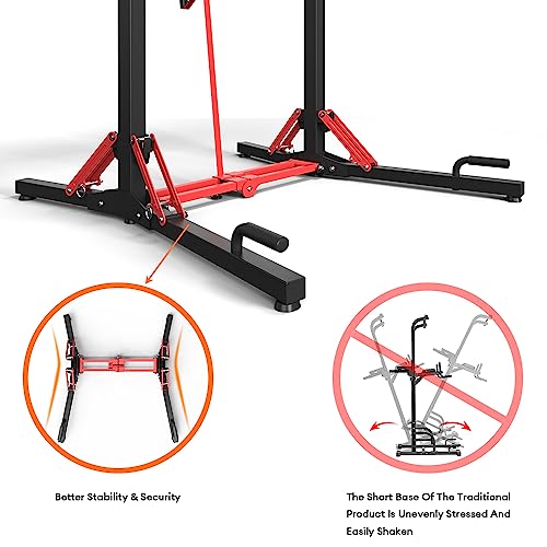 ONETWOFIT Power Tower Pull Up Bar Station 400LBS