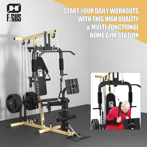 FAGUS H Multifunctional Home Gym System with Pulley