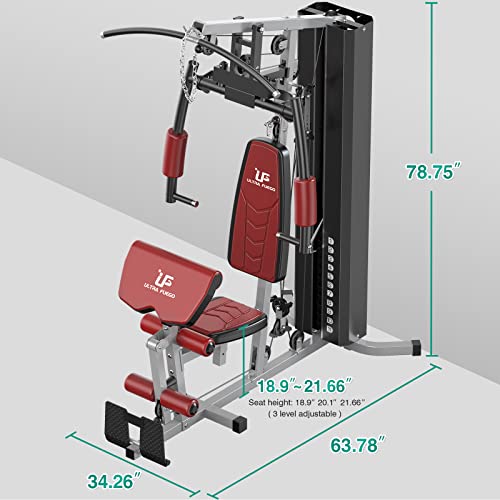 ULTRA FUEGO Multifunction Home Gym Workout Station Pulley