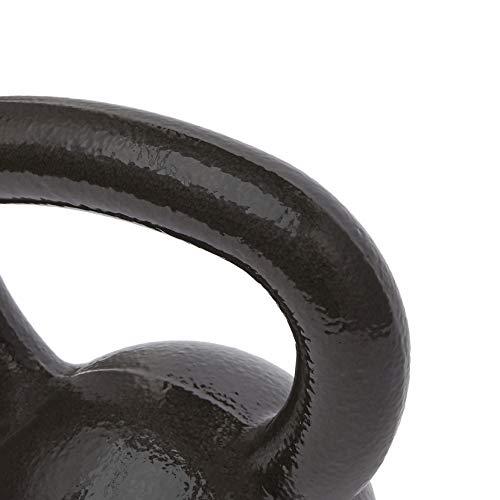 25 lb Black Cast Iron Kettlebell by Amazon Basics