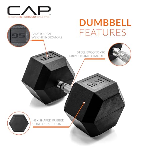 CAP Barbell 30 LB Coated Hex Dumbbell - Edition