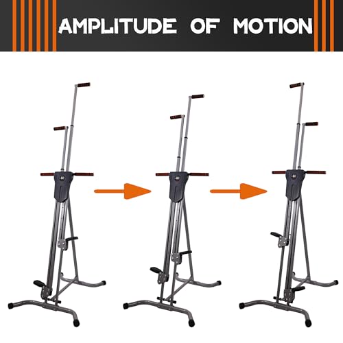 Vertical Climber with Cast Iron Frame and Digital Display