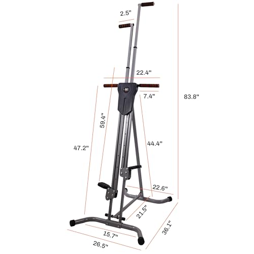 Vertical Climber with Cast Iron Frame and Digital Display