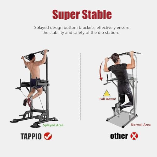 Adjustable Power Tower Pull Up Bar Station for Home Gym