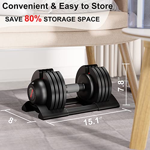 ALTLER 52LB Adjustable Dumbbell Set for Home Workout