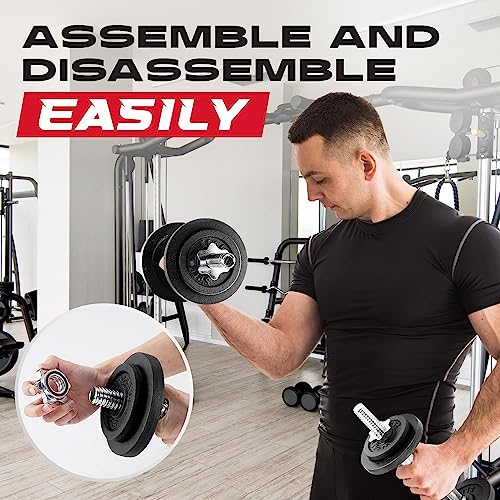 Adjustable Dumbbell Set 40.02 lbs by Yes4All