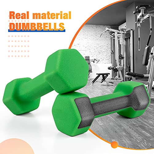 Portzon Neoprene Dumbbell Set, 1-15 LB, 10 Colors