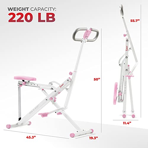 Pink Upright Row-N-Ride® Home Exerciser - Sunny Health