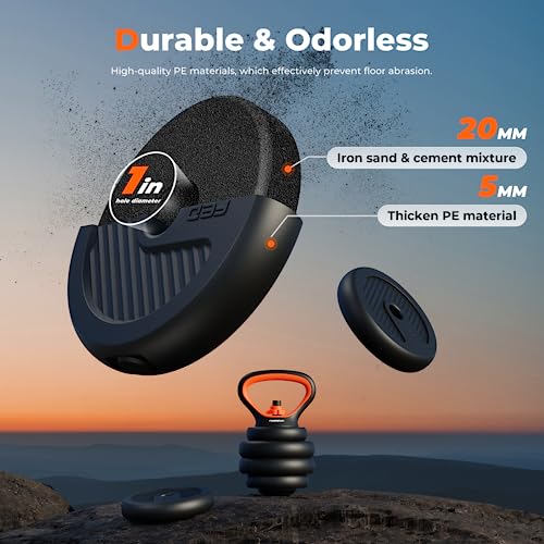 FEIERDUN 50lbs Adjustable Dumbbells Set for Home Gym